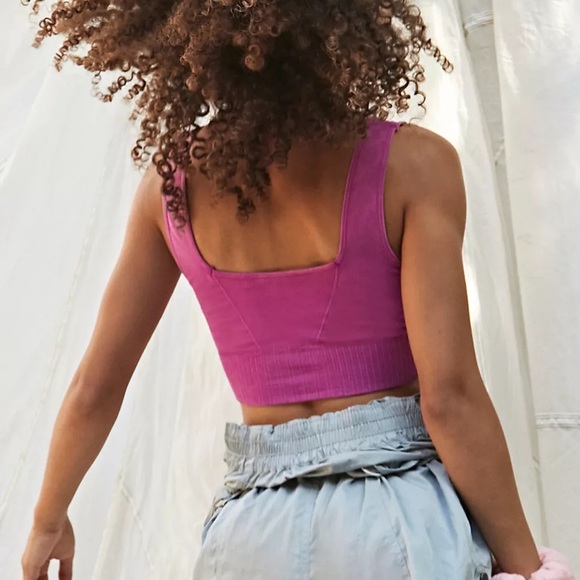 New - Free People Movement Square Neck Good Karma Bra - Picture 8 of 10